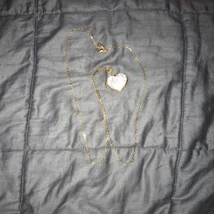 Heart locket necklace